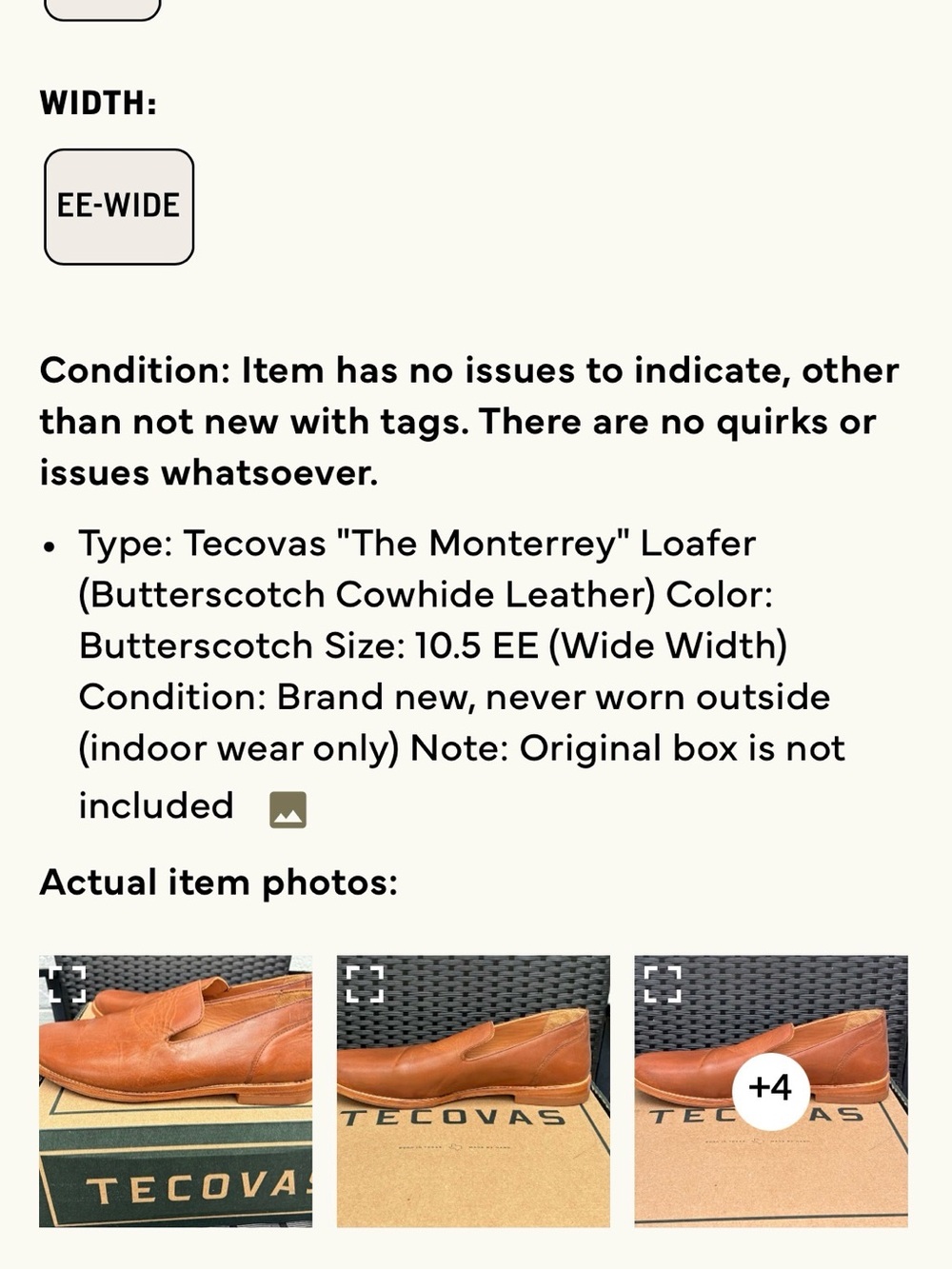 Tecovas Monterrey Loafer in Butterscotch Brown Leather